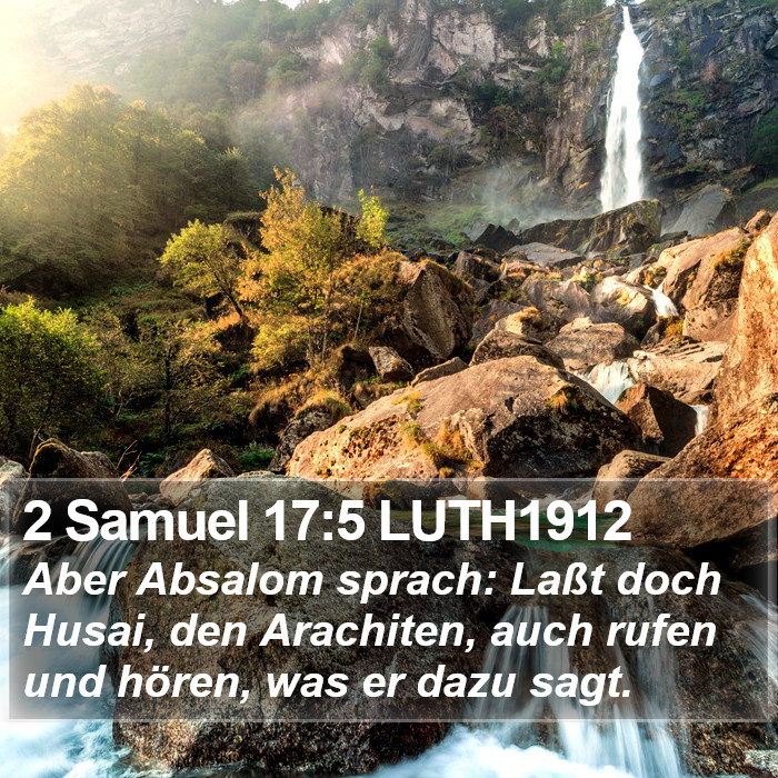 2 Samuel 17:5 LUTH1912 Bible Study