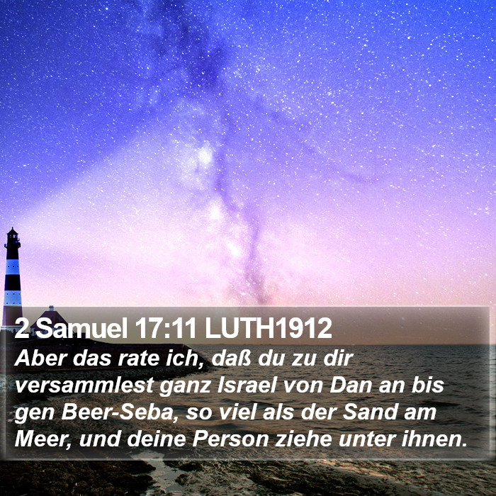 2 Samuel 17:11 LUTH1912 Bible Study