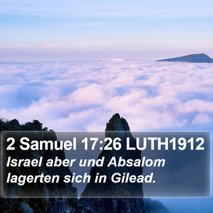 2 Samuel 17:26 LUTH1912 Bible Study