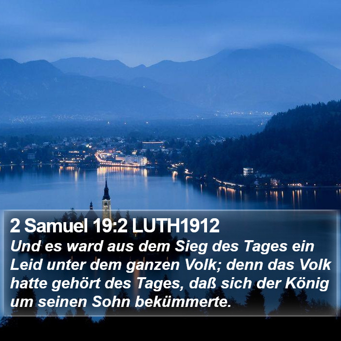 2 Samuel 19:2 LUTH1912 Bible Study