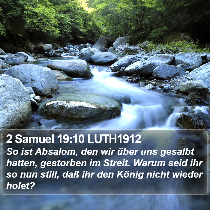2 Samuel 19:10 LUTH1912 Bible Study