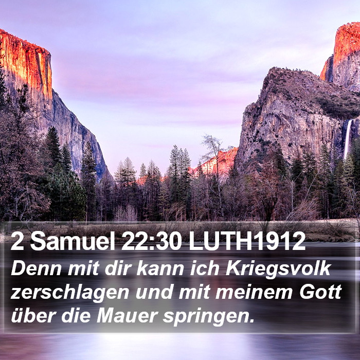 2 Samuel 22:30 LUTH1912 Bible Study