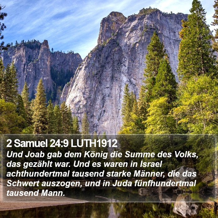 2 Samuel 24:9 LUTH1912 Bible Study