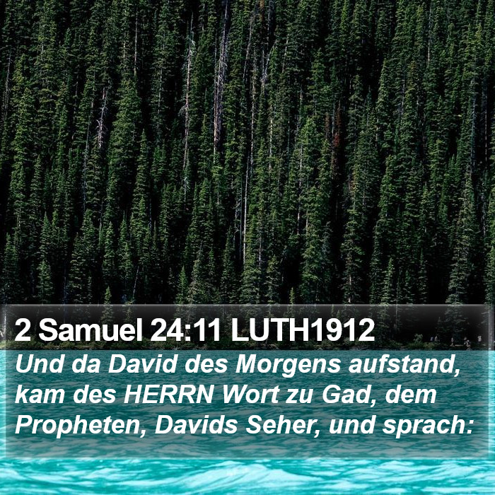 2 Samuel 24:11 LUTH1912 Bible Study