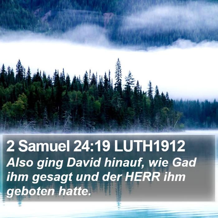 2 Samuel 24:19 LUTH1912 Bible Study