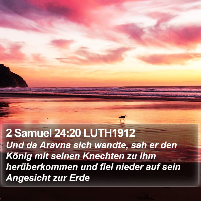 2 Samuel 24:20 LUTH1912 Bible Study