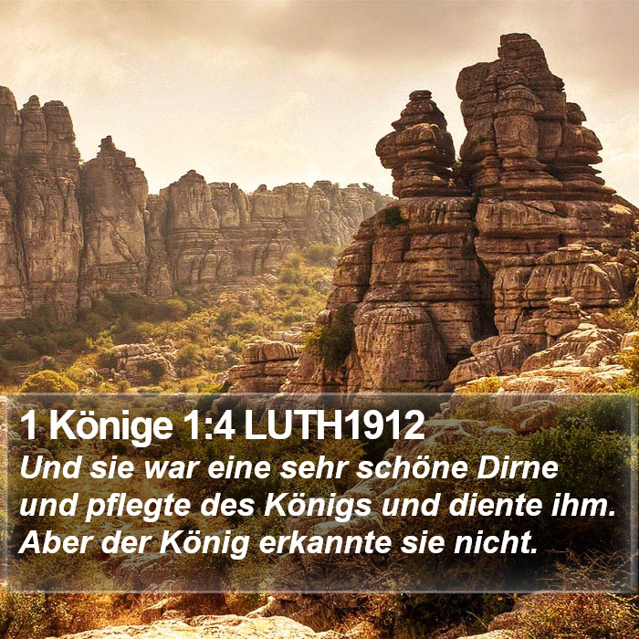 1 Könige 1:4 LUTH1912 Bible Study