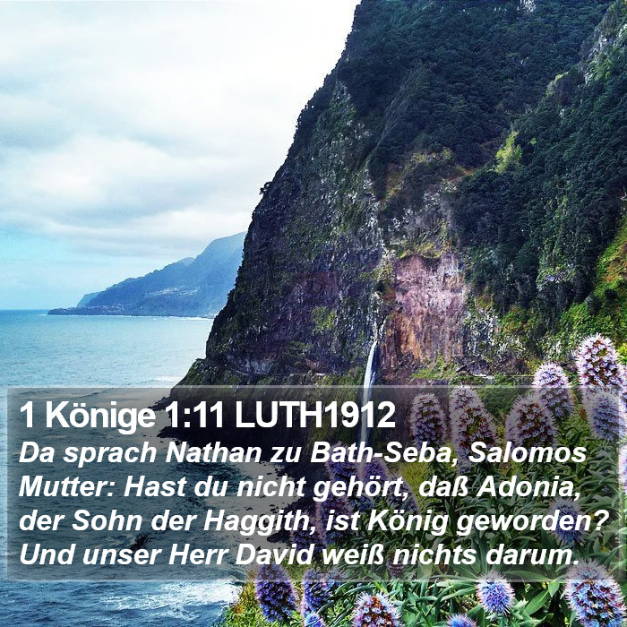 1 Könige 1:11 LUTH1912 Bible Study