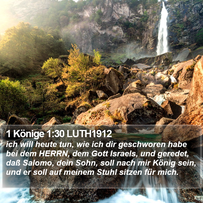 1 Könige 1:30 LUTH1912 Bible Study