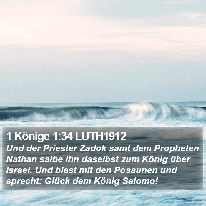 1 Könige 1:34 LUTH1912 Bible Study