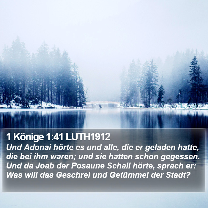 1 Könige 1:41 LUTH1912 Bible Study