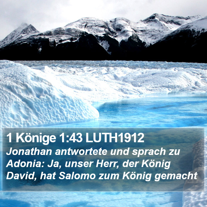 1 Könige 1:43 LUTH1912 Bible Study