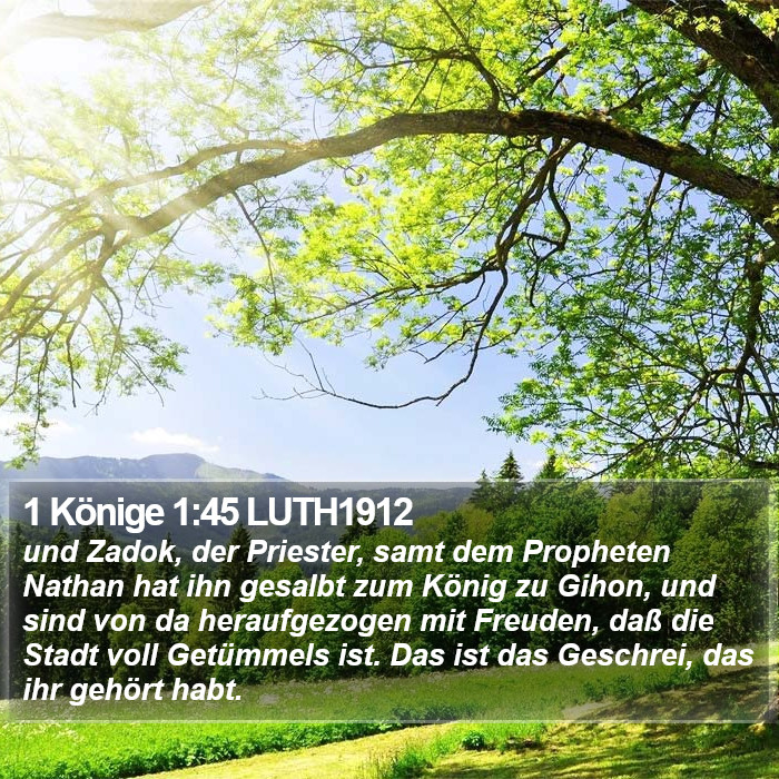 1 Könige 1:45 LUTH1912 Bible Study