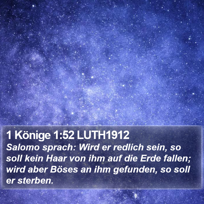 1 Könige 1:52 LUTH1912 Bible Study