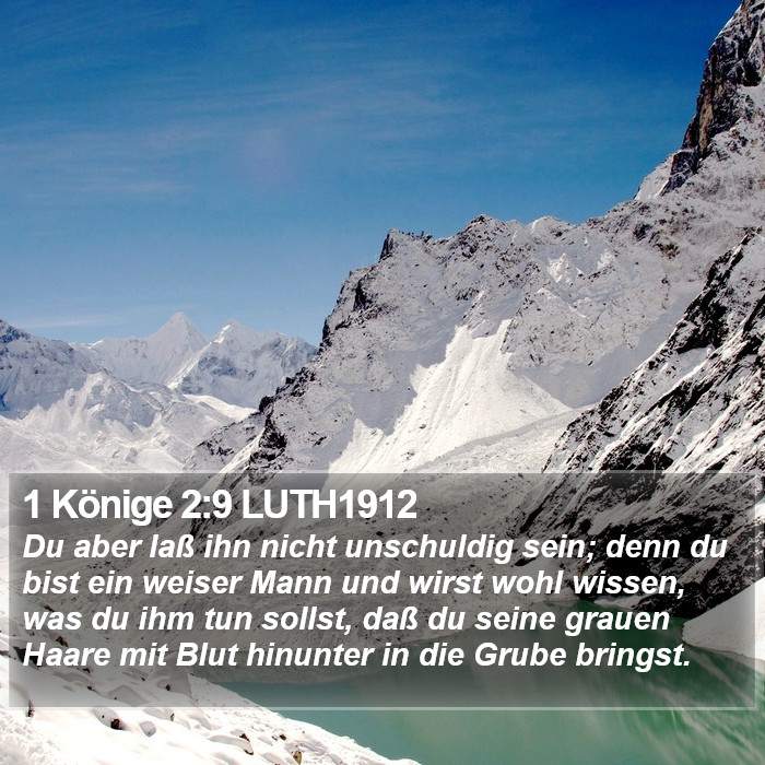 1 Könige 2:9 LUTH1912 Bible Study