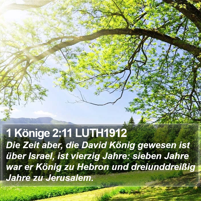 1 Könige 2:11 LUTH1912 Bible Study