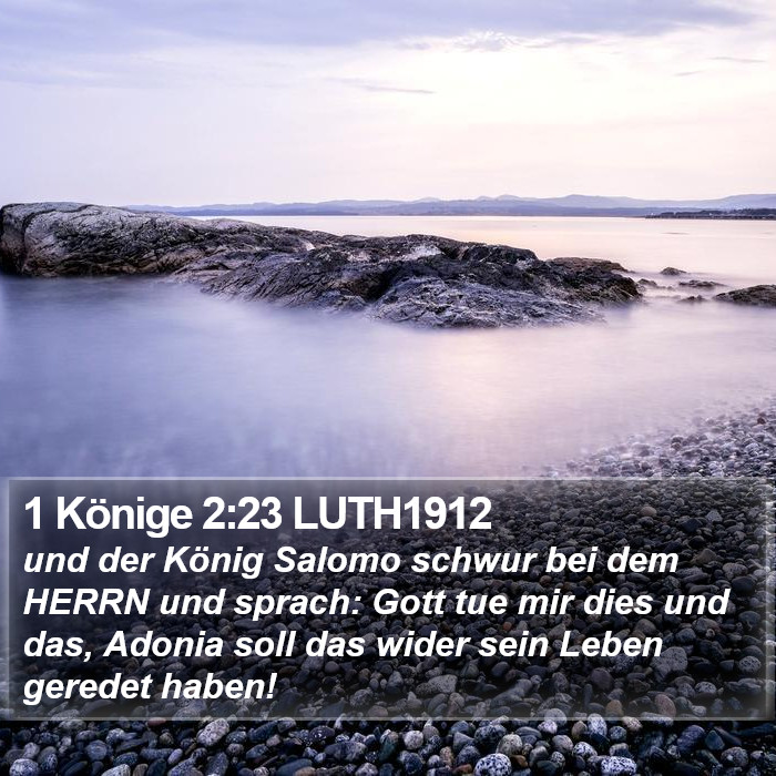 1 Könige 2:23 LUTH1912 Bible Study