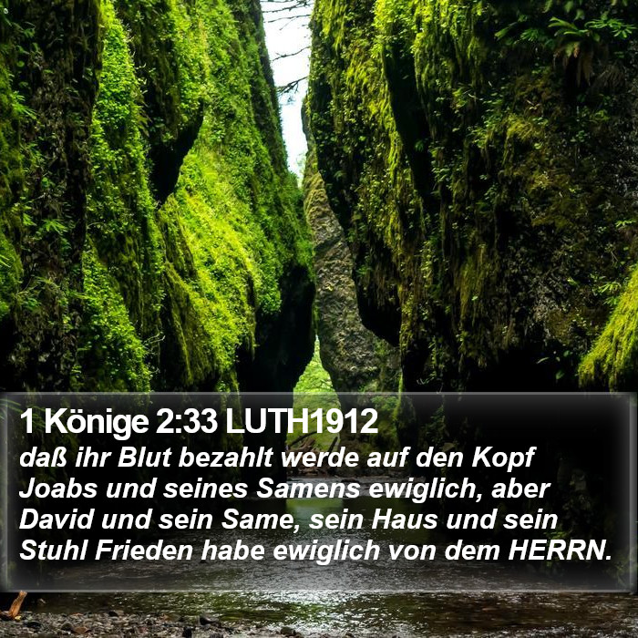 1 Könige 2:33 LUTH1912 Bible Study