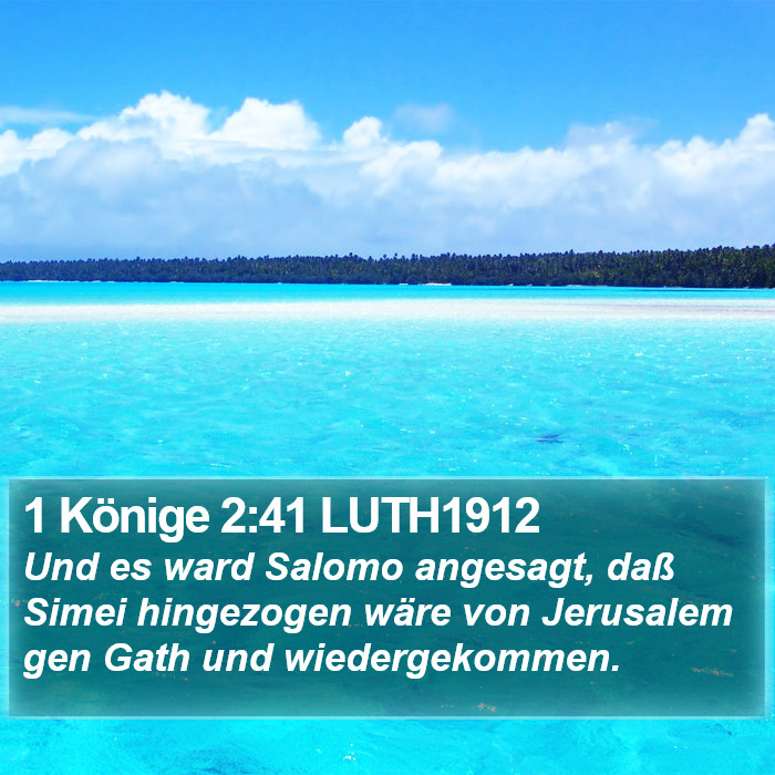 1 Könige 2:41 LUTH1912 Bible Study