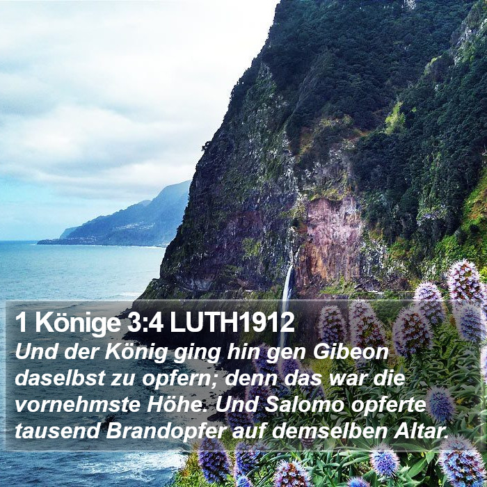 1 Könige 3:4 LUTH1912 Bible Study