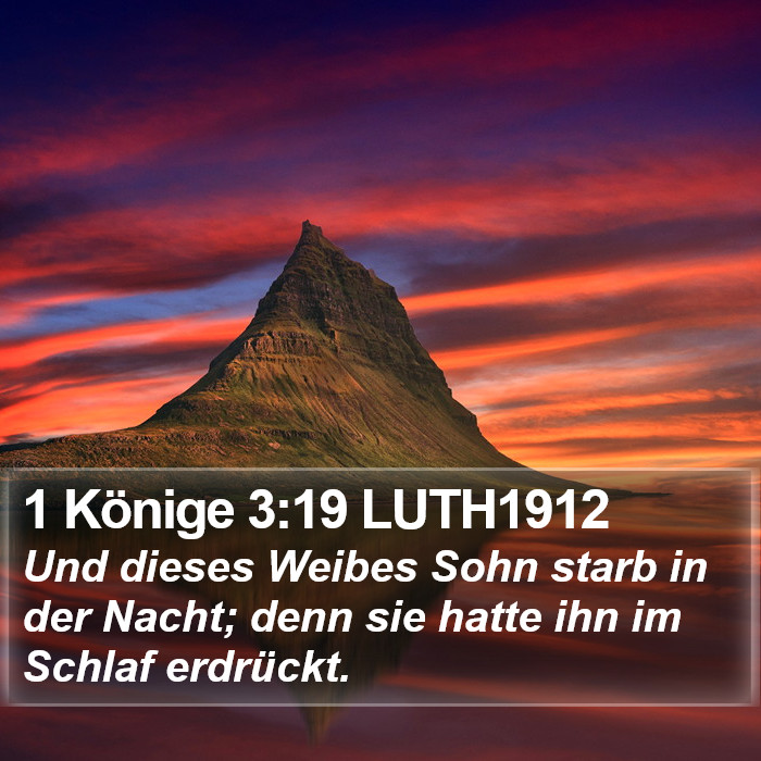 1 Könige 3:19 LUTH1912 Bible Study