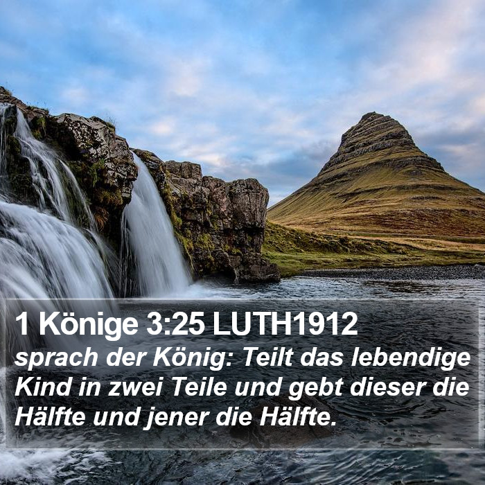 1 Könige 3:25 LUTH1912 Bible Study