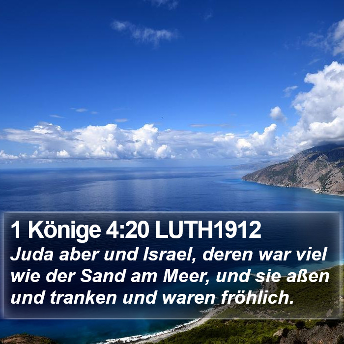 1 Könige 4:20 LUTH1912 Bible Study