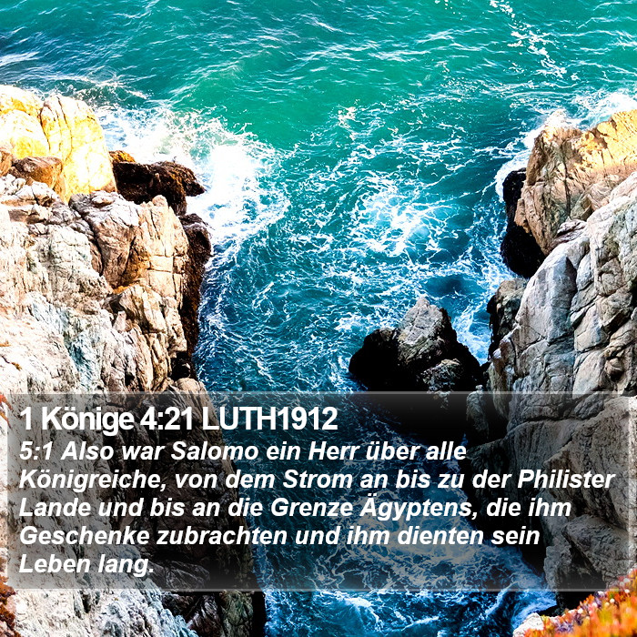 1 Könige 4:21 LUTH1912 Bible Study