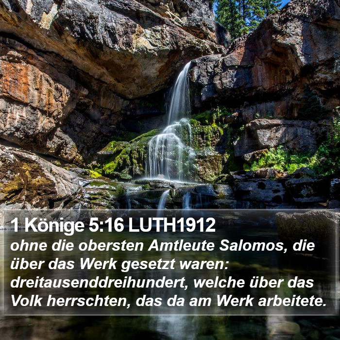 1 Könige 5:16 LUTH1912 Bible Study