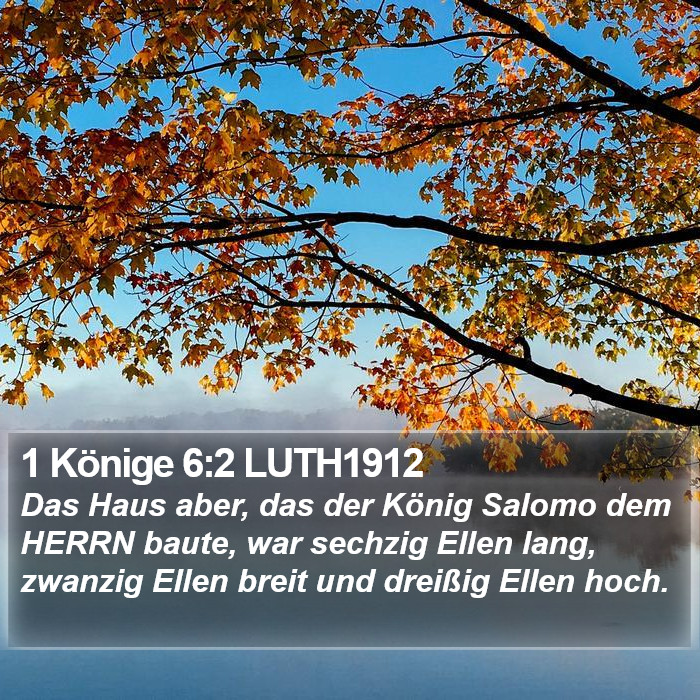 1 Könige 6:2 LUTH1912 Bible Study