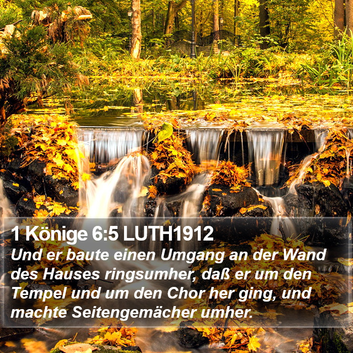 1 Könige 6:5 LUTH1912 Bible Study