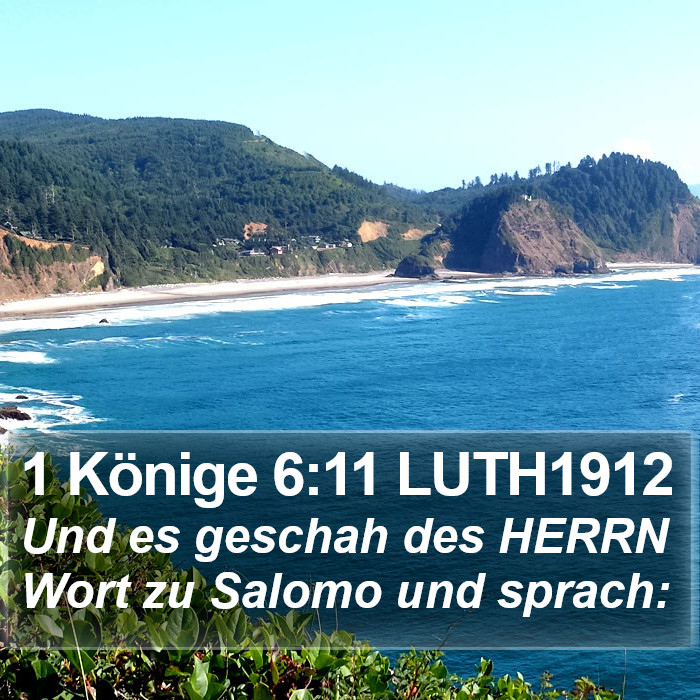 1 Könige 6:11 LUTH1912 Bible Study