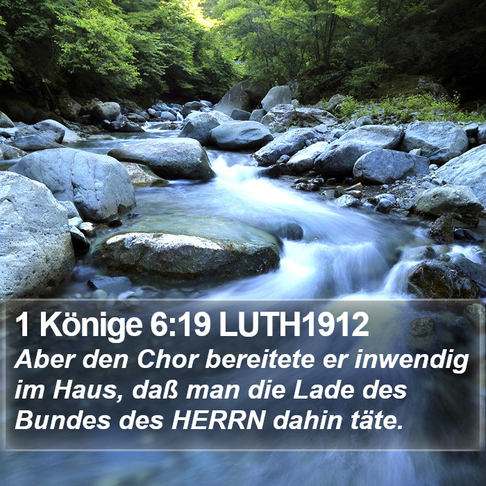 1 Könige 6:19 LUTH1912 Bible Study