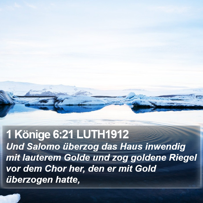 1 Könige 6:21 LUTH1912 Bible Study