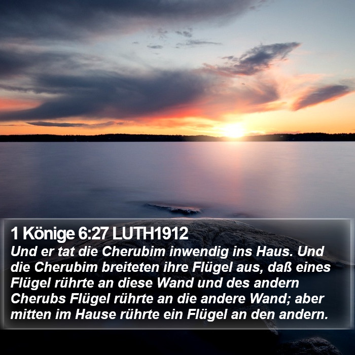 1 Könige 6:27 LUTH1912 Bible Study