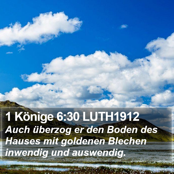 1 Könige 6:30 LUTH1912 Bible Study