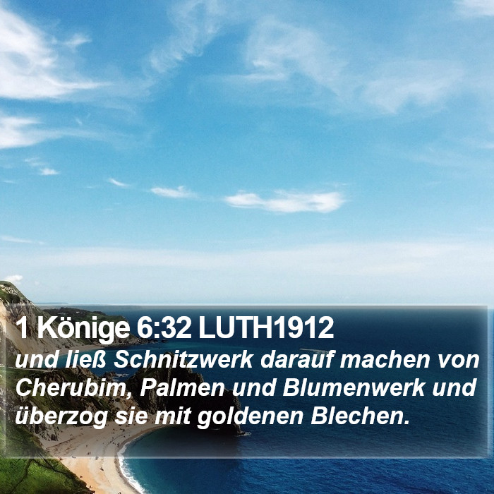 1 Könige 6:32 LUTH1912 Bible Study