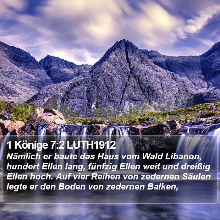 1 Könige 7:2 LUTH1912 Bible Study