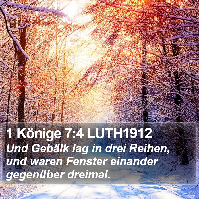 1 Könige 7:4 LUTH1912 Bible Study