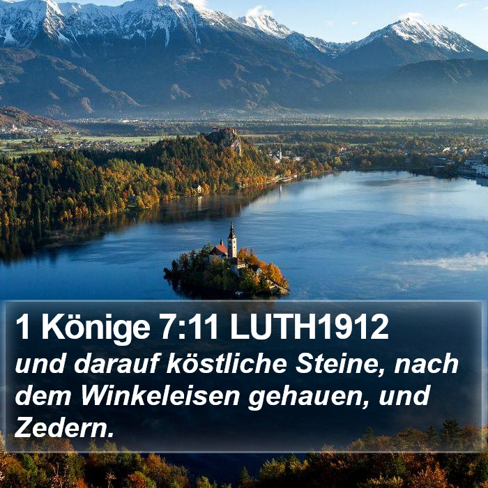 1 Könige 7:11 LUTH1912 Bible Study