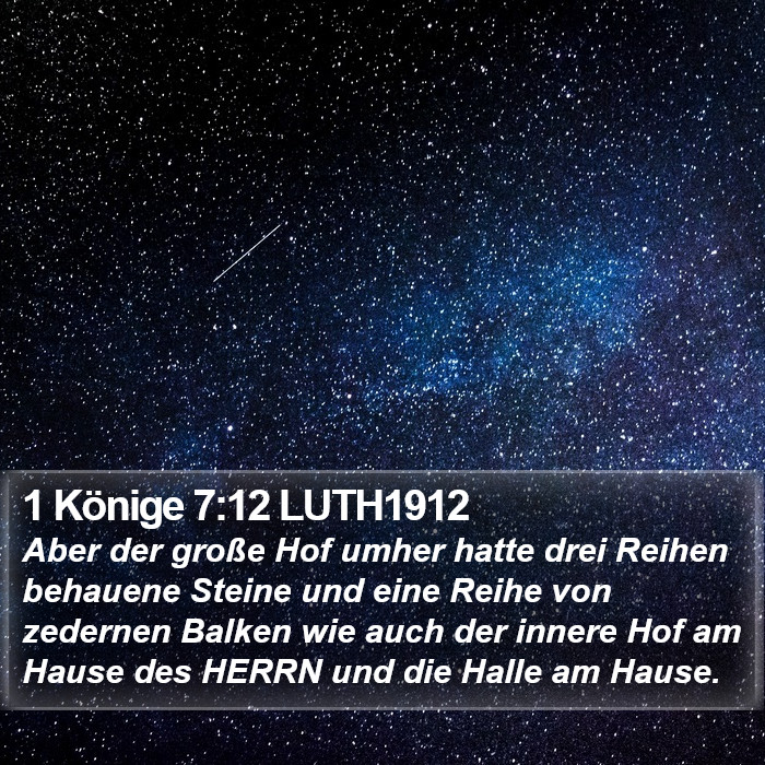 1 Könige 7:12 LUTH1912 Bible Study