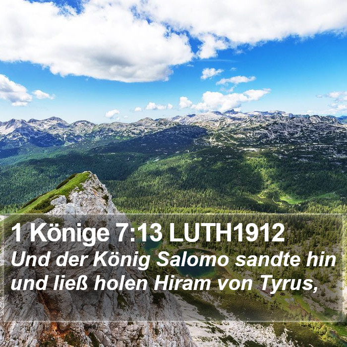 1 Könige 7:13 LUTH1912 Bible Study