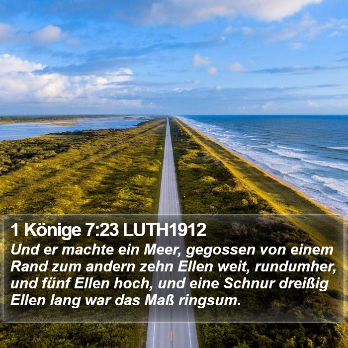 1 Könige 7:23 LUTH1912 Bible Study
