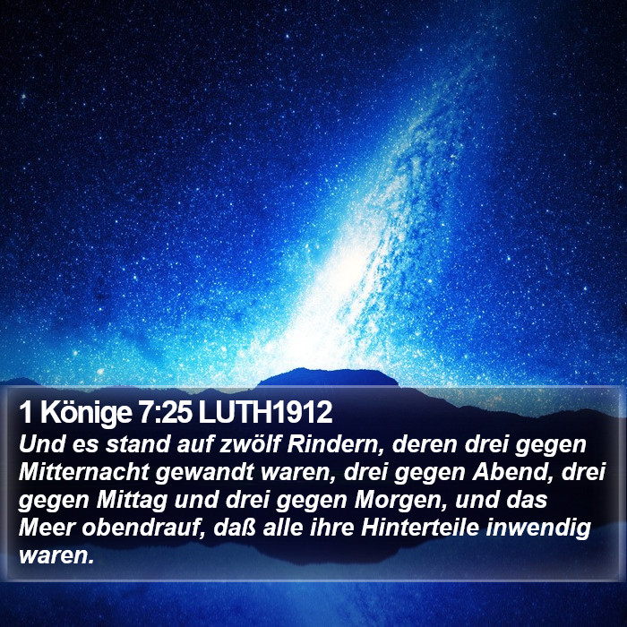1 Könige 7:25 LUTH1912 Bible Study