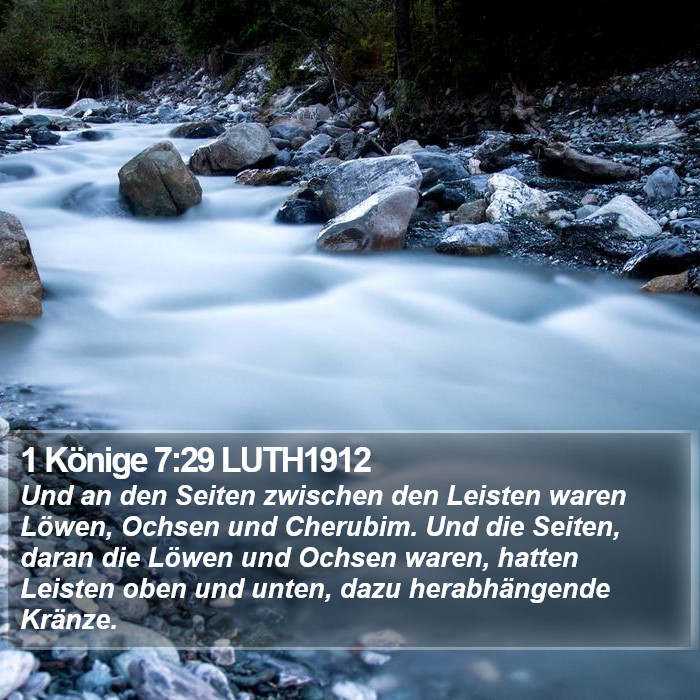 1 Könige 7:29 LUTH1912 Bible Study