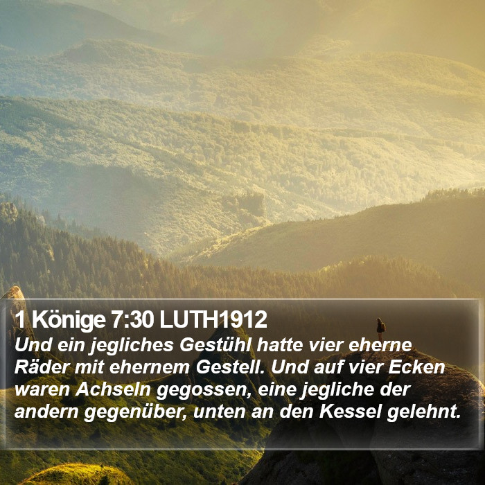 1 Könige 7:30 LUTH1912 Bible Study