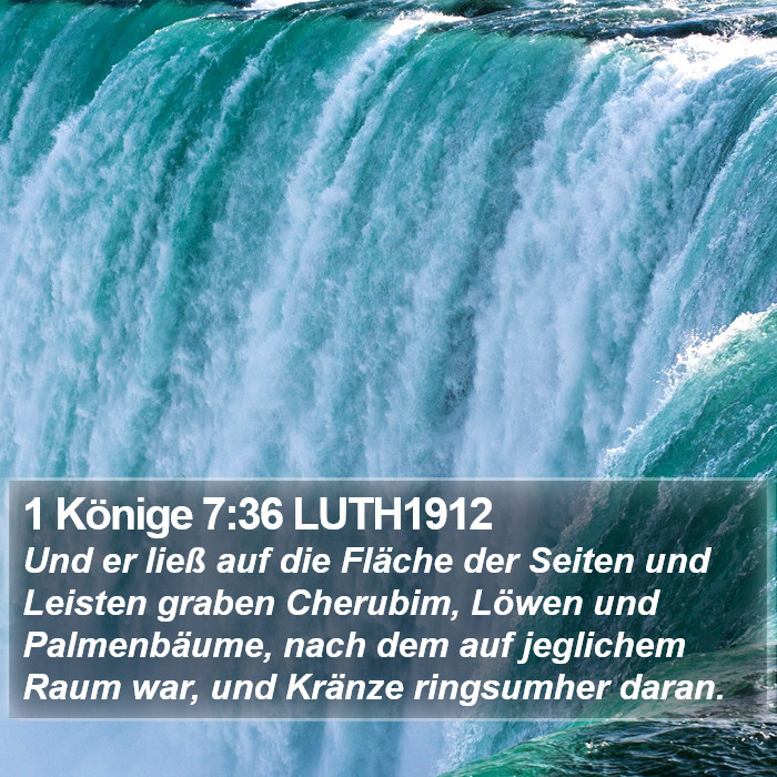 1 Könige 7:36 LUTH1912 Bible Study