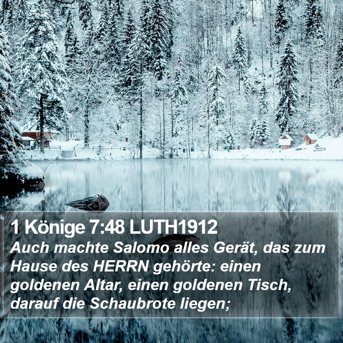 1 Könige 7:48 LUTH1912 Bible Study