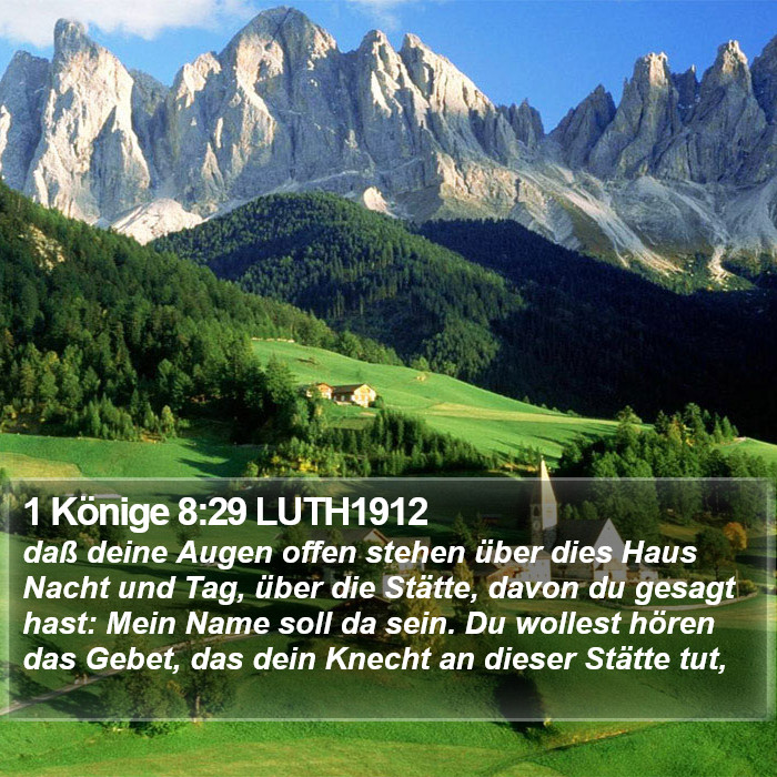 1 Könige 8:29 LUTH1912 Bible Study