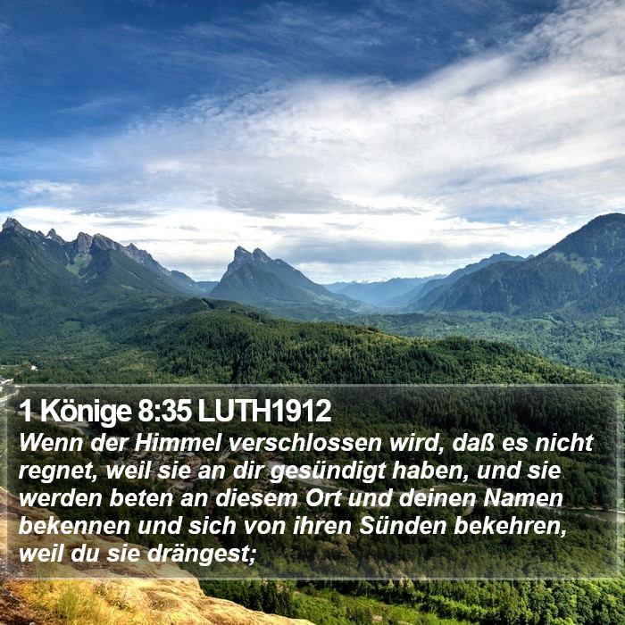 1 Könige 8:35 LUTH1912 Bible Study